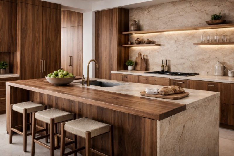 how natural materials influence kitchen value