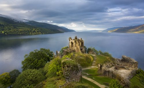 Loch Ness Lake and Urquhart Castle