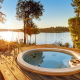 Caravan with Hot Tub