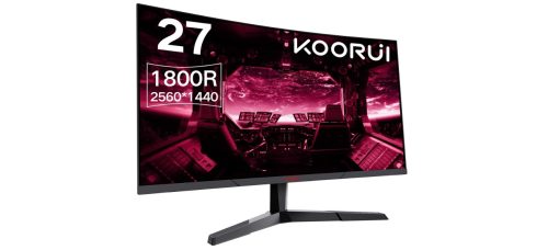 KOORUI QHD Curved 27 Inch Monitor