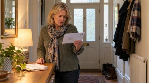 Letter addressed to a former resident