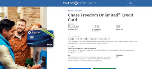 1. Chase Freedom Unlimited