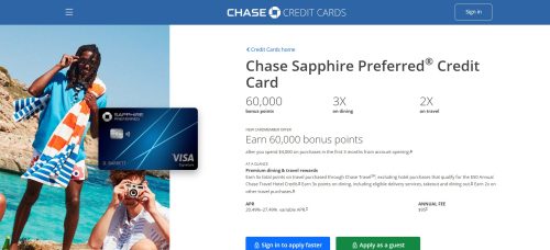 6. Chase Sapphire Preferred Card