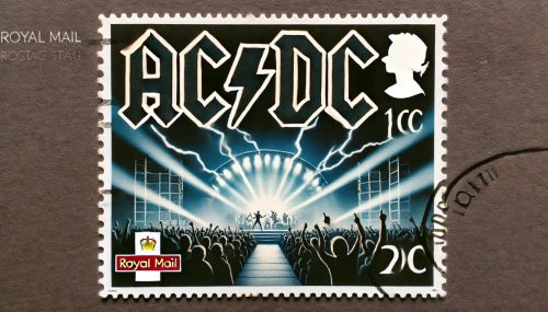 What Special Features Are Included in the AC/DC Limited Edition Stamps