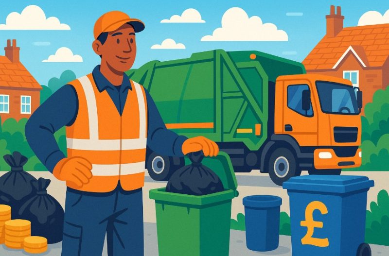 how much do bin men get paid