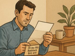 Mail from PO Box 1933 Radstock BA3 4YF