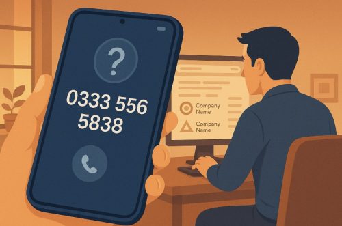 Which Company Owns the Number 0333 556 5838