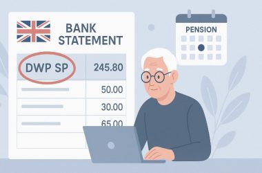 what is dwp sp on bank statement