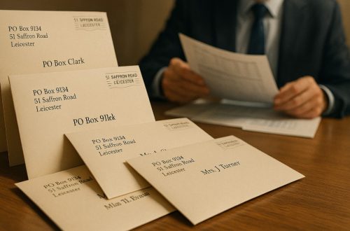 Who Uses the Address PO Box 9134 51 Saffron Road in Leicester