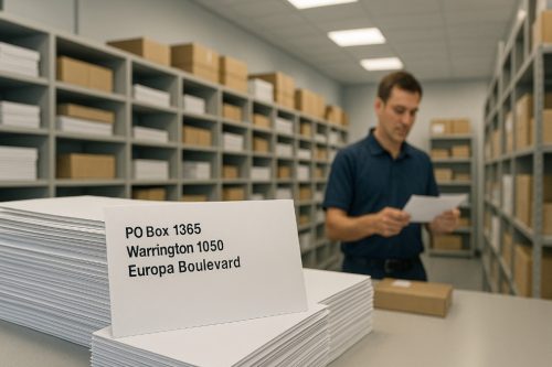 What Is PO Box 1365 Warrington at 1050 Europa Boulevard