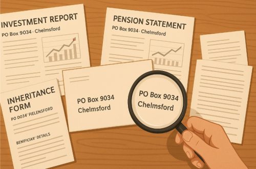 What Types of Documents Are Typically Sent from PO Box 9034 Chelmsford