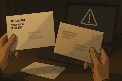 Could Mail from PO Box 343 Newcastle Be Fraudulent