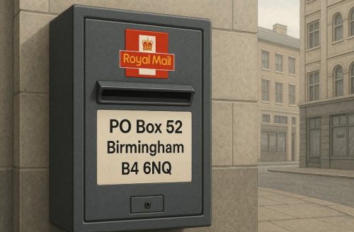 What Is PO Box 52 Birmingham B4 6NQ
