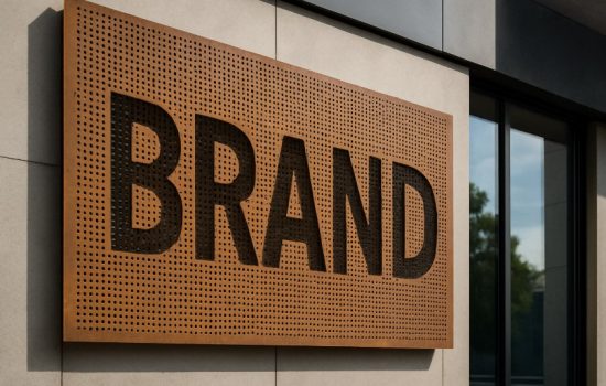 why businesses choosing perforated lettering