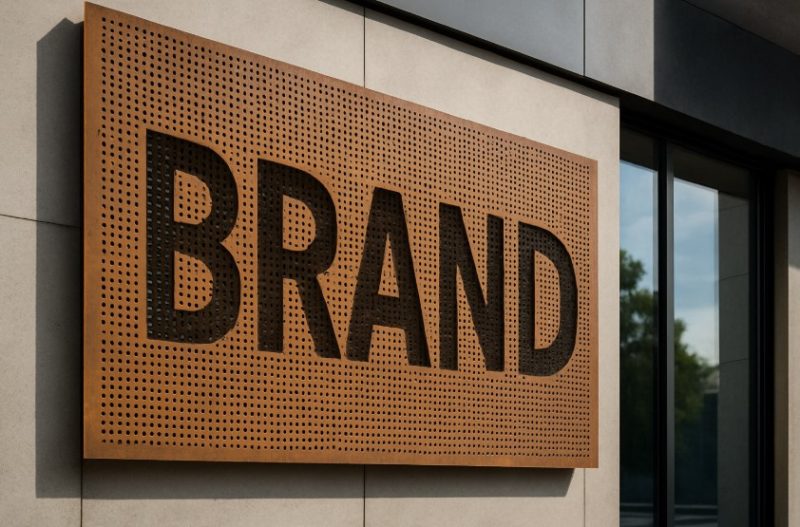 why businesses choosing perforated lettering