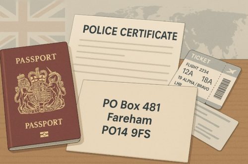 How Does the PO14 9FS Postcode Link to Police Certificates and International Travel