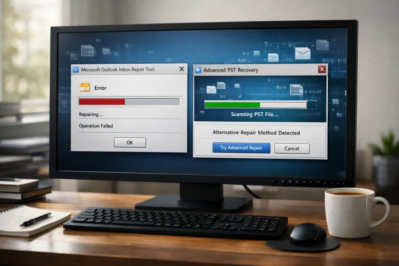 How to&nbsp;Repair Corrupt PST Files When&nbsp;Scanpst.exe Tools Fails