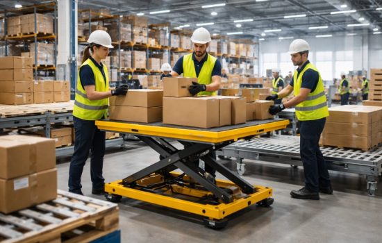 how scissor lift tables improve workplace safety