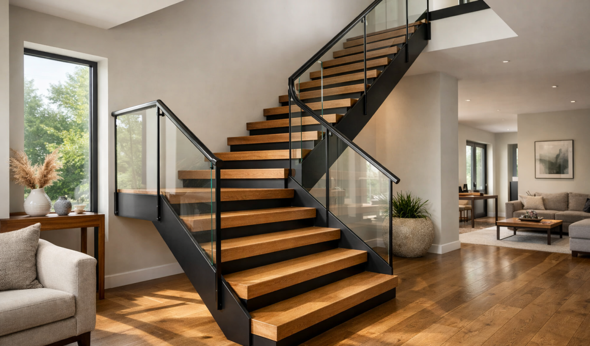 Material Choices That Elevate the Impact of Home Stairways