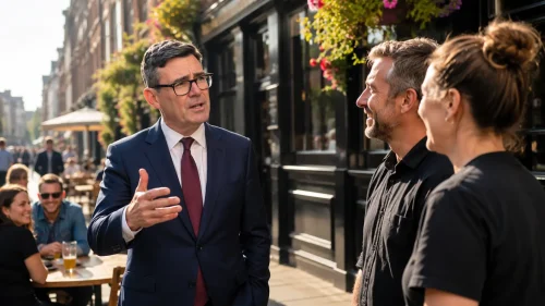 UK Andy Burnham Hospitality Tax Relief Pub Bills Cut by 20%