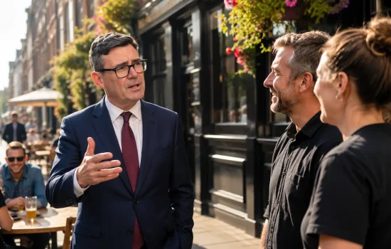 UK Andy Burnham Hospitality Tax Relief Pub Bills Cut by 20%