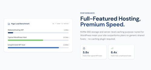 websitehosting.app speed