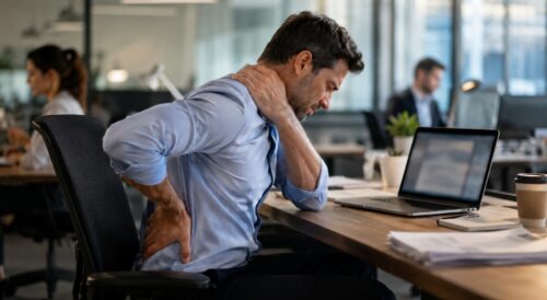 workplace stress, posture and physical discomfort