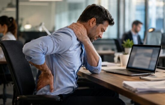 workplace stress, posture and physical discomfort