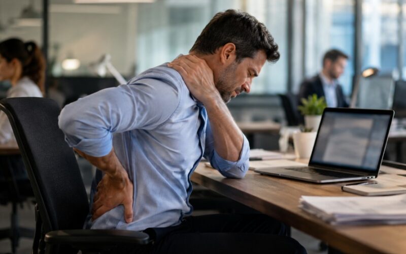 workplace stress, posture and physical discomfort