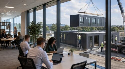 Modular office for fast business expansion