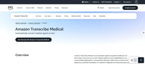 Amazon Transcribe Medical