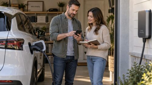 Driver planning daily EV charging