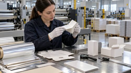 Preventing cracks in laminated packaging folds