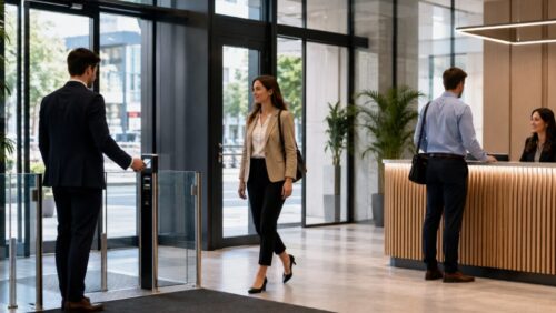 Secure office entry with easy daily access