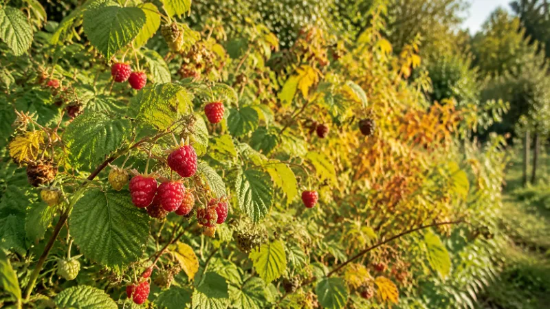 Summer vs Autumn Raspberries