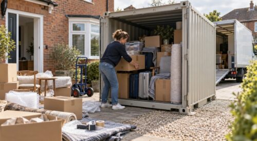 Self-pack international container shipping